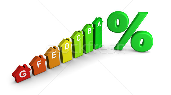 Home Energy Class Label Graph Stock photo © NiroDesign