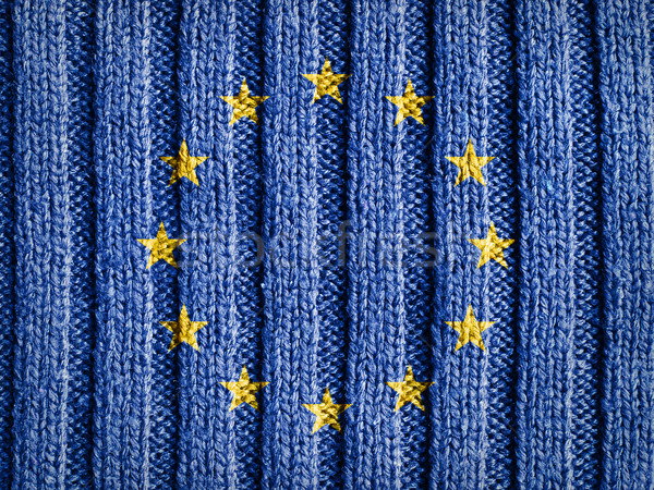 Europa vlag wol textuur Stockfoto © NiroDesign