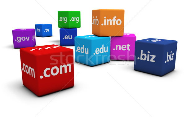 Internet dominio nombre sitio web signo texto Foto stock © NiroDesign