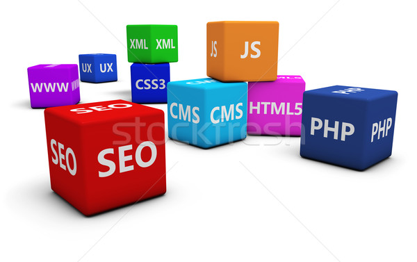 Stok fotoğraf: Seo · web · tasarım · gelişme · Internet · programlama · dil