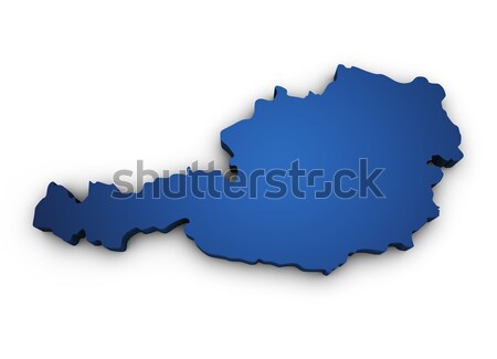 Map Of Slovenia 3d Shape Stock photo © NiroDesign