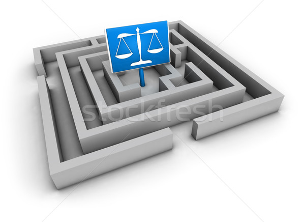 Justice Concept Labyrinth Stock photo © NiroDesign