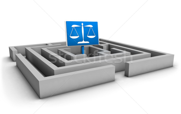 Justice Labyrinth Concept Stock photo © NiroDesign