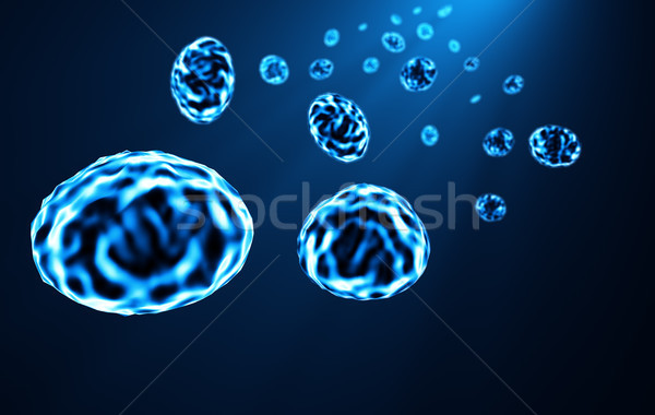 Ciência ilustração 3d futurista genética pesquisa nanotecnologia Foto stock © NiroDesign