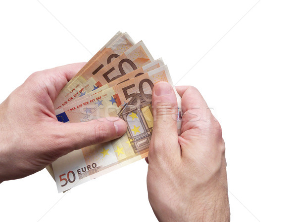 Euros negocios compras financieros primer plano Foto stock © NiroDesign