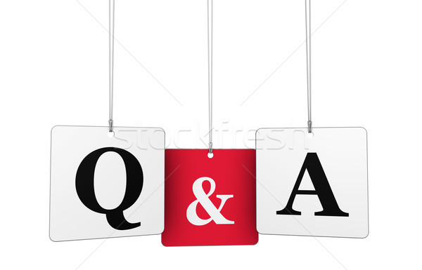 Questione rispondere domande risposte business web Foto d'archivio © NiroDesign