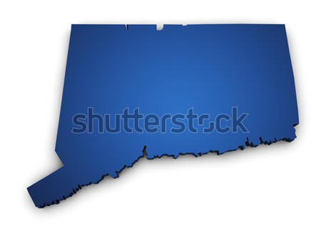 Map Of Connecticut 3d Shape Stock photo © NiroDesign