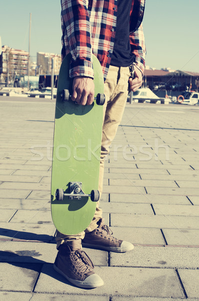 young man with a skateboard Stock photo © nito