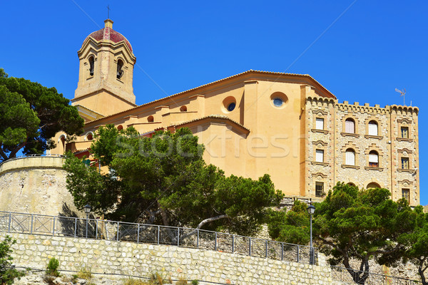 Sanctuary of the Virgen del Castillo, in Cullera, Spain Stock photo © nito