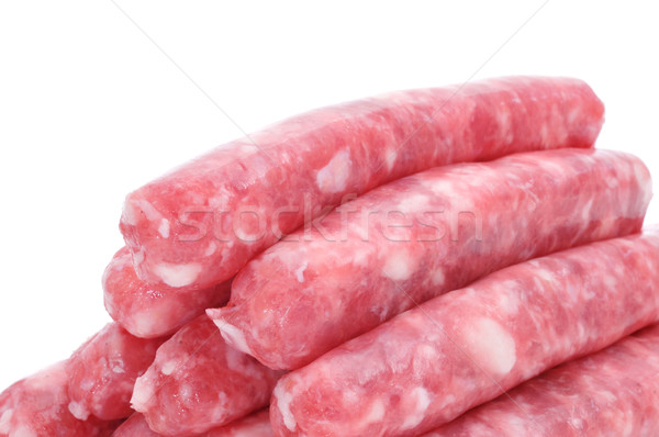 uncooked pork meat sausages Stock photo © nito