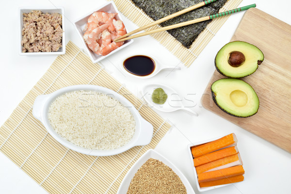 ingredients to prepare sushi Stock photo © nito