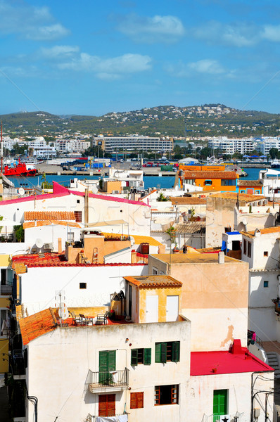 old town and port of Ibiza Town, Balearic Islands, Spain Stock photo © nito