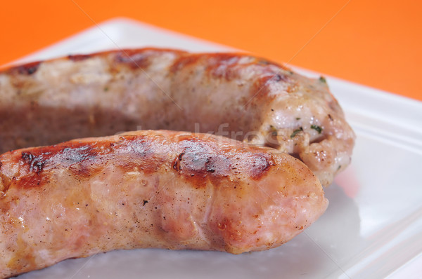 barbecued spanish pork meat sausages Stock photo © nito