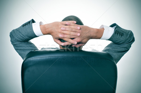 businessman relaxing in the office Stock photo © nito