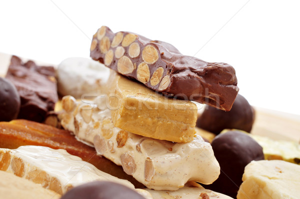 turron, typical christmas sweet food in Spain Stock photo © nito