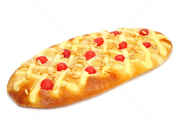 coca de Sant Joan, typical sweet flat cake from Catalonia, Spain Stock photo © nito