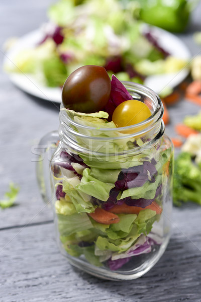 mason jar salad Stock photo © nito