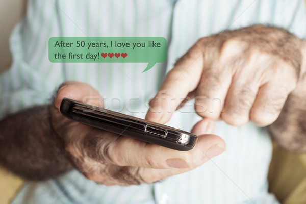 text after 50 years I love you like the first day Stock photo © nito