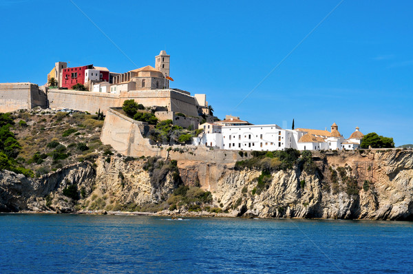 Dalt Vila, the old town of Ibiza Town, in Ibiza, Balearic Island Stock photo © nito