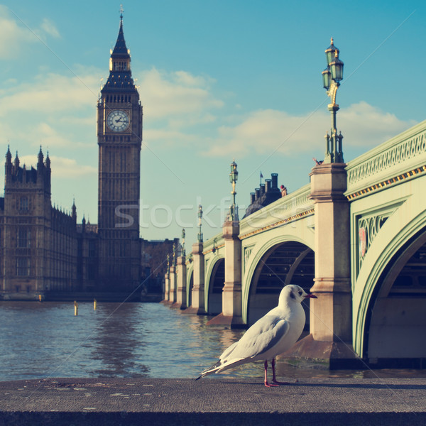 Rivière thames Big Ben Londres Royaume-Uni vue [[stock_photo]] © nito