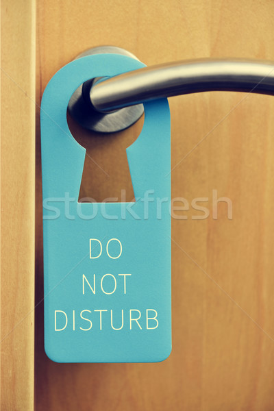 text do not disturb in a door hanger Stock photo © nito