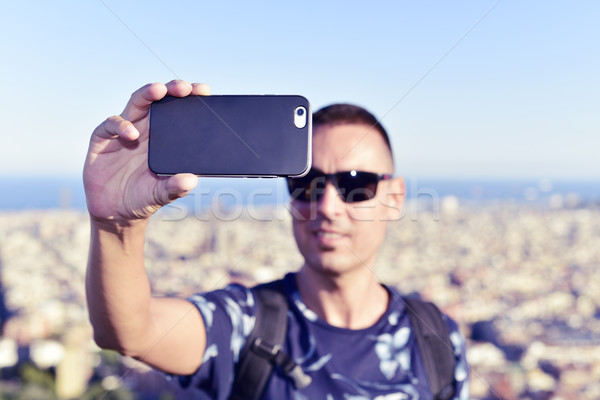 Stock foto: Mann · Aufnahme · Barcelona · Spanien · jungen