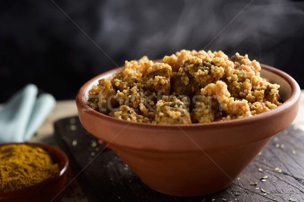 couscous with chicken and vegetables Stock photo © nito