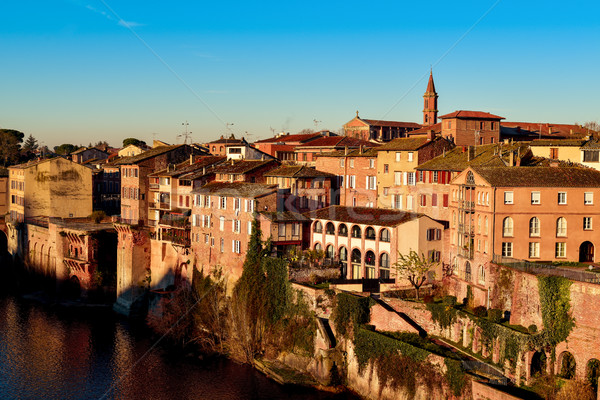 Albi, in France, and Tarn River Stock photo © nito