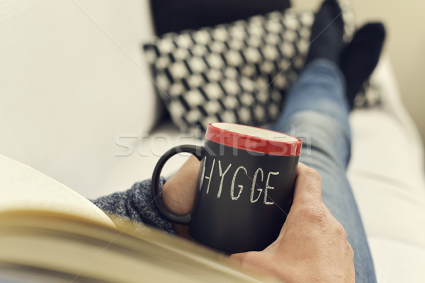 hygge, danish word for comfort or enjoy Stock photo © nito