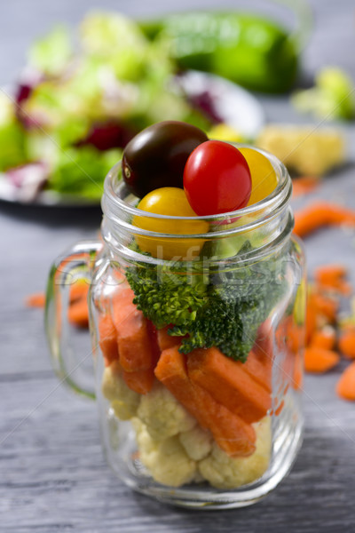 mason jar salad Stock photo © nito