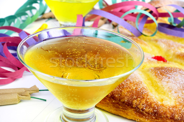 Champagner zwei Gläser charakteristisch süß Stock foto © nito