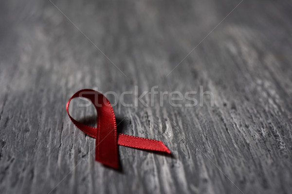 red ribbon for the fight against AIDS Stock photo © nito