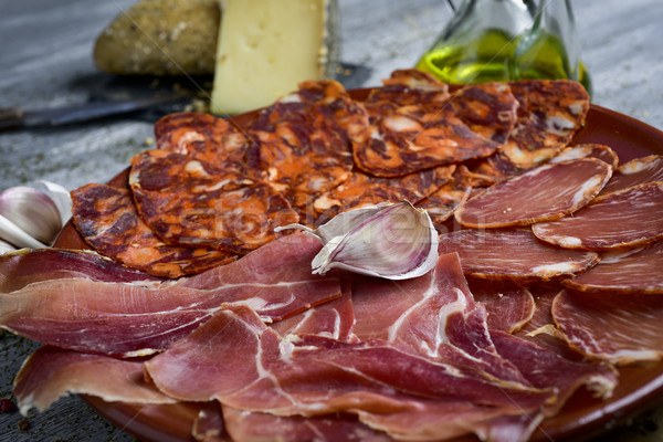 assortment of spanish cold meats Stock photo © nito