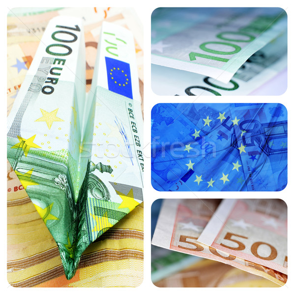 euro bills collage Stock photo © nito