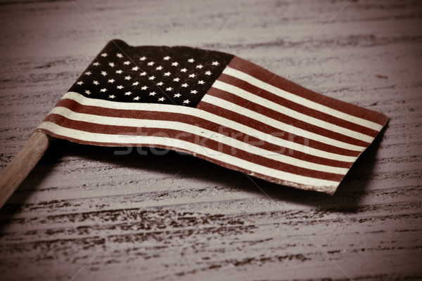 flag of the United States, vignetted Stock photo © nito