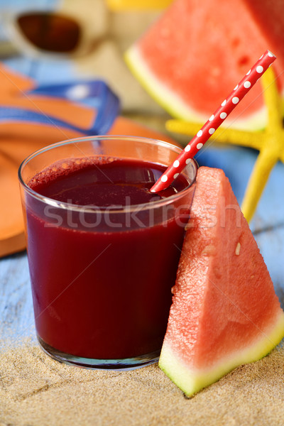 Wassermelone spanisch Sommer Scheibe Glas Stock foto © nito