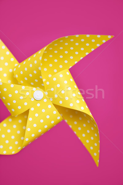 yellow pinwheel on a fuchsia background Stock photo © nito