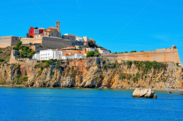 Dalt Vila, the old town of Ibiza Town, in Ibiza, Balearic Island Stock photo © nito