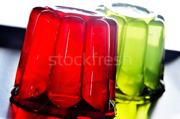 Desszertek közelkép tányér frissítő különböző ízek Stock fotó © nito