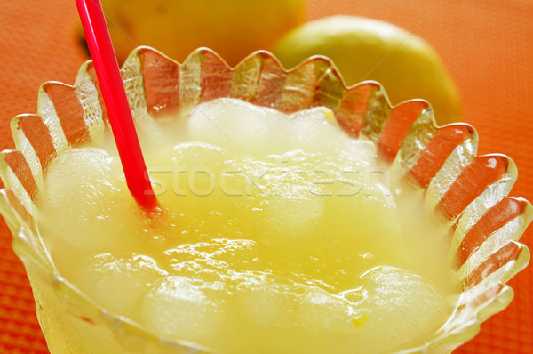 spanish granizado de limon, a semi frozen dessert made with lemo Stock photo © nito