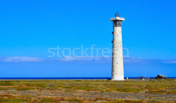 Stock foto: Leuchtfeuer · Spanien · Ansicht · Wasser · Gebäude