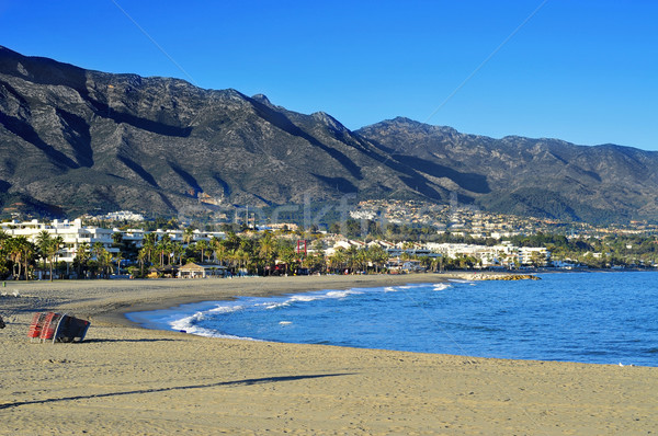 Rio Verde Beach in Marbella, Spain Stock photo © nito