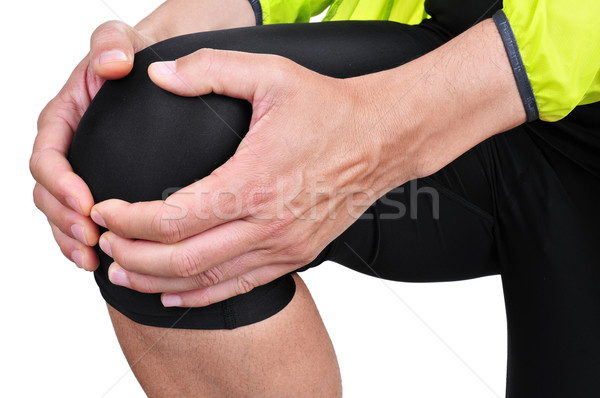 young sportsman with knee pain Stock photo © nito