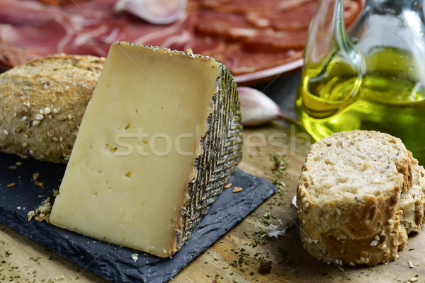 manchego cheese and spanish cold meats Stock photo © nito