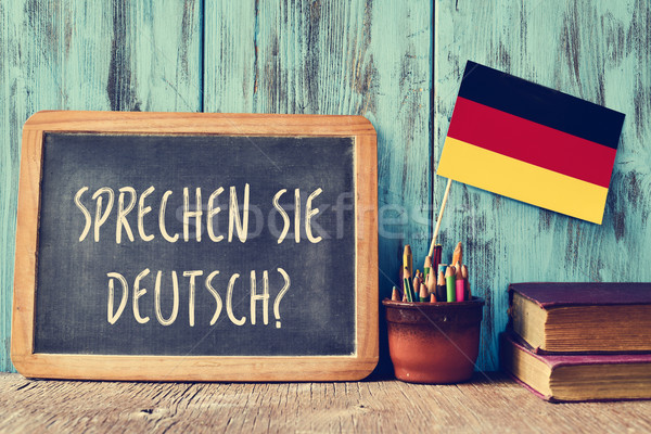 question sprechen sie deutsch? do you speak german? Stock photo © nito