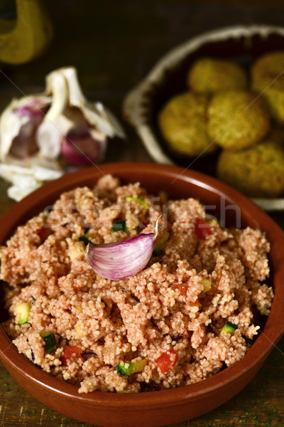 couscous with vegetables and falafel Stock photo © nito