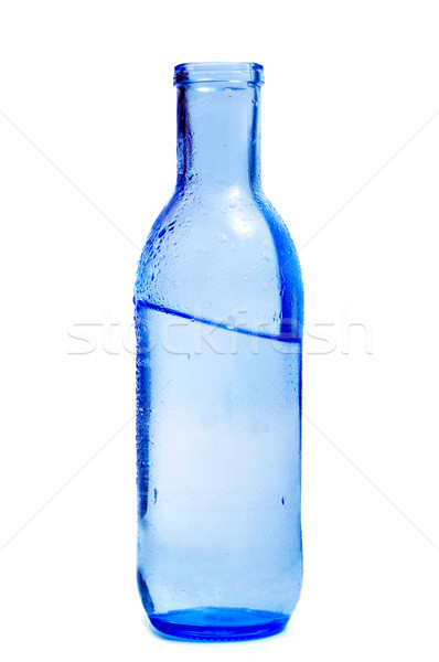 Flasche Mineralwasser blau Glas weiß Natur Stock foto © nito