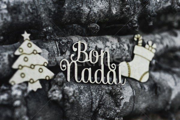 bon nadal, merry christmas in catalan language Stock photo © nito