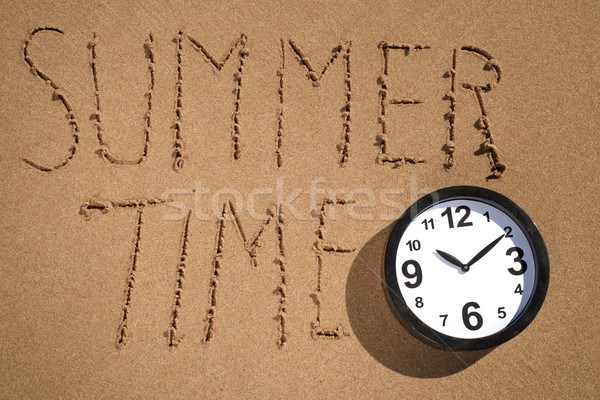 clock and text summer time on the beach Stock photo © nito