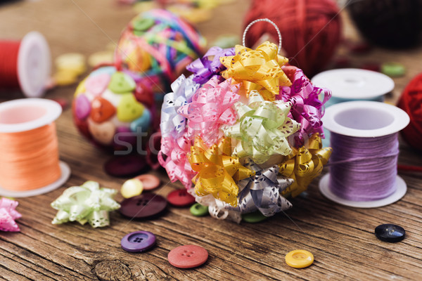 handmade christmas balls Stock photo © nito